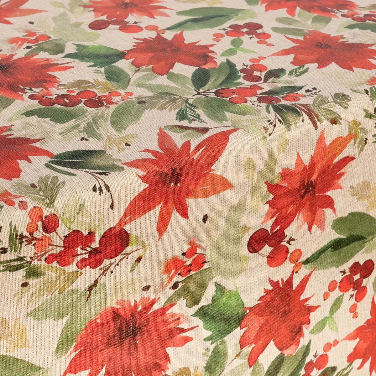 Fläckresistent bordsduk i harts Belum Merry Christmas Multicolour 150 x 150 cm - 3