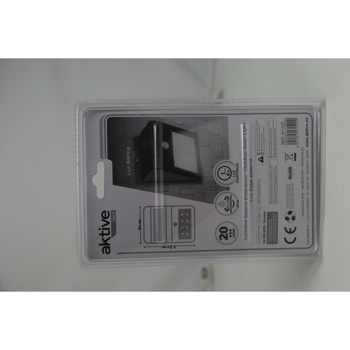 LED-lampa med rörelsesensor Aktive Plast 9 x 12 x 5 cm (6 antal) - 13