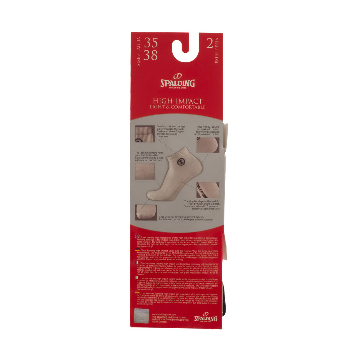Strumpor Spalding  HIGHT-IMPACT C34021 Svart Män - 2