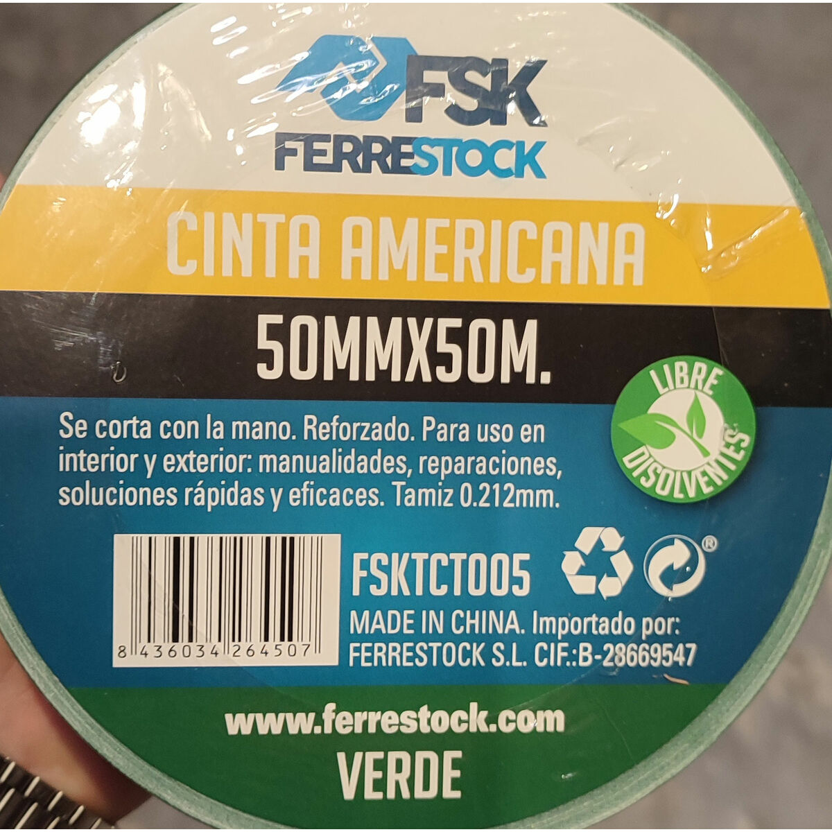 Silvertejp Ferrestock Grön 50 mm x 50 m - 13