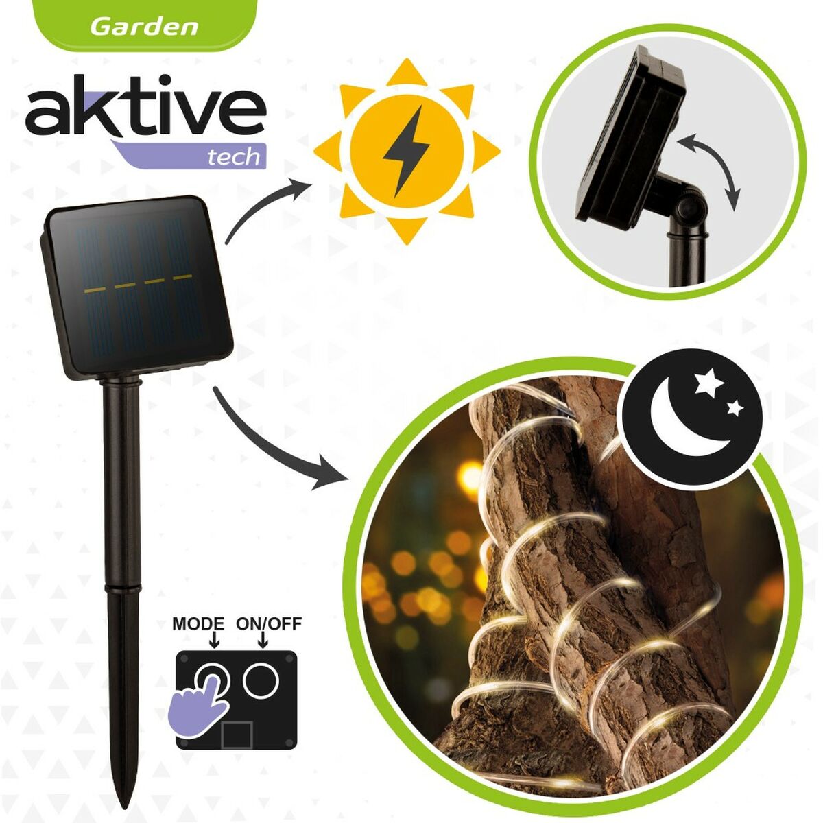 LED trakovi Aktive Koppar Plast 500 x 4,5 x 4,5 cm (6 antal) - 5