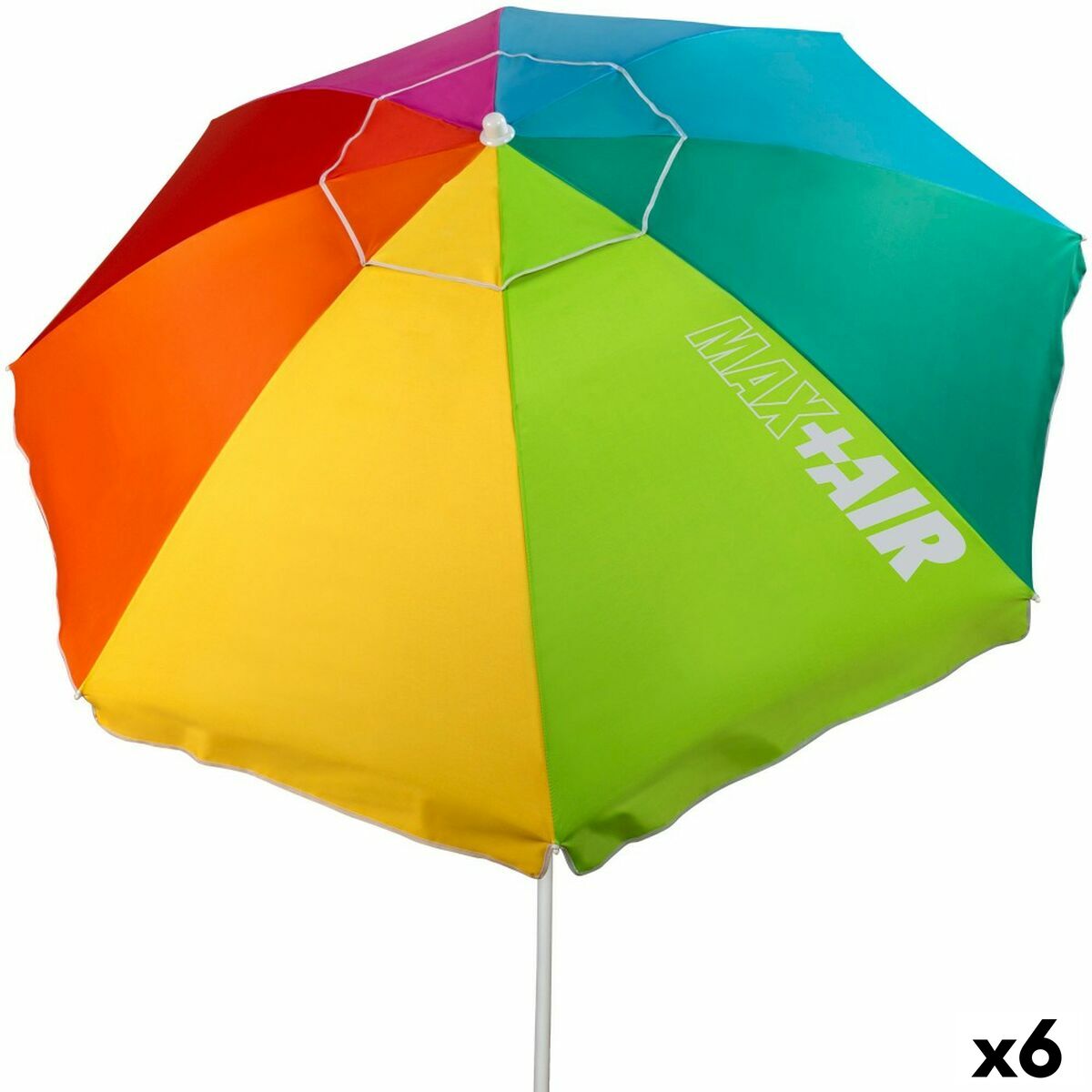 Paraply Aktive Multicolour 220 x 215 x 220 cm (6 antal) - 2