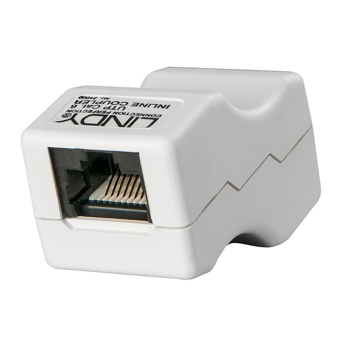 Adapter RJ45 LINDY Vit Grå 0,1 m (1 antal) - 2