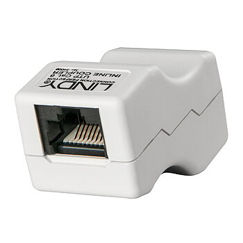 Adapter RJ45 LINDY Vit Grå 0,1 m (1 antal)