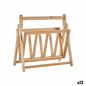 Tidningsställ Kipit XJL146062 Brun Trä 30 x 37,5 x 36,5 cm (12 antal)