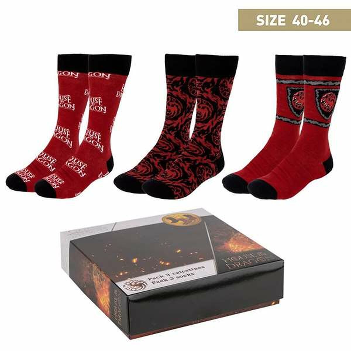 Strumpor House of Dragon Multicolour 40-46