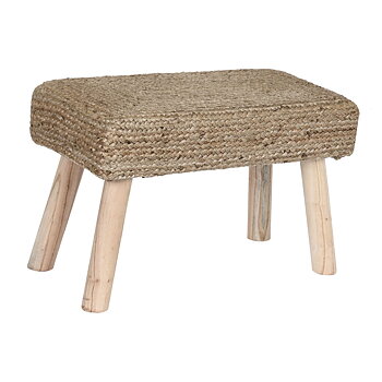 Fotpall DKD Home Decor Brun Jute Naturell Urban 60 x 30 x 40 cm