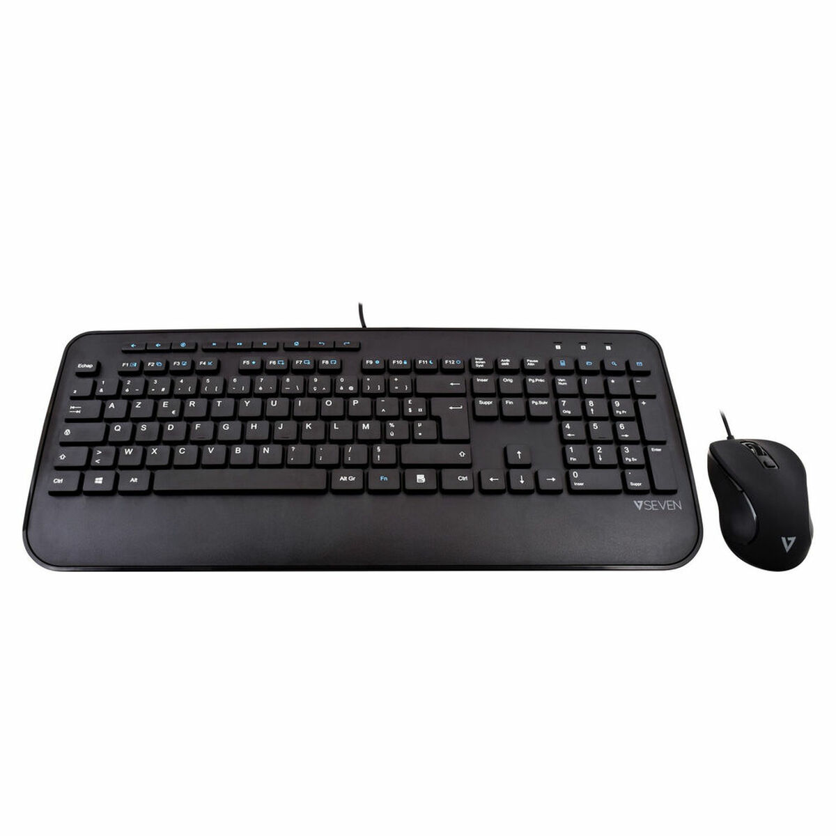 Tangentbord och Mus V7 CKU300FR Svart Franska AZERTY - 2