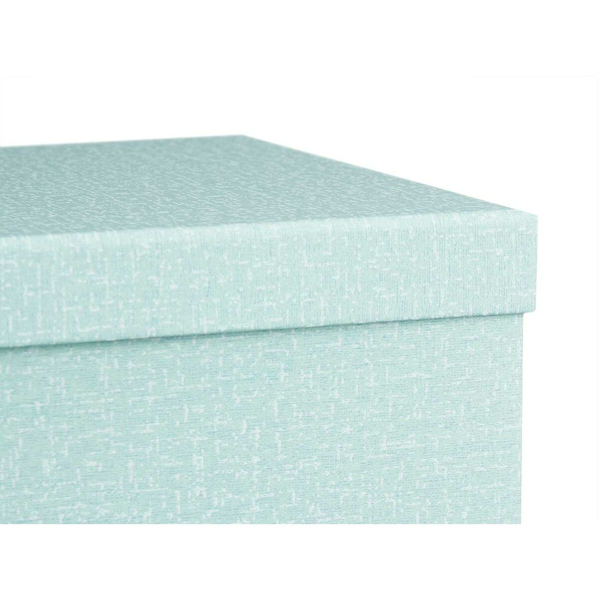 Set med stapelbara förvaringslådor Grön Papp (2 antal) - 4