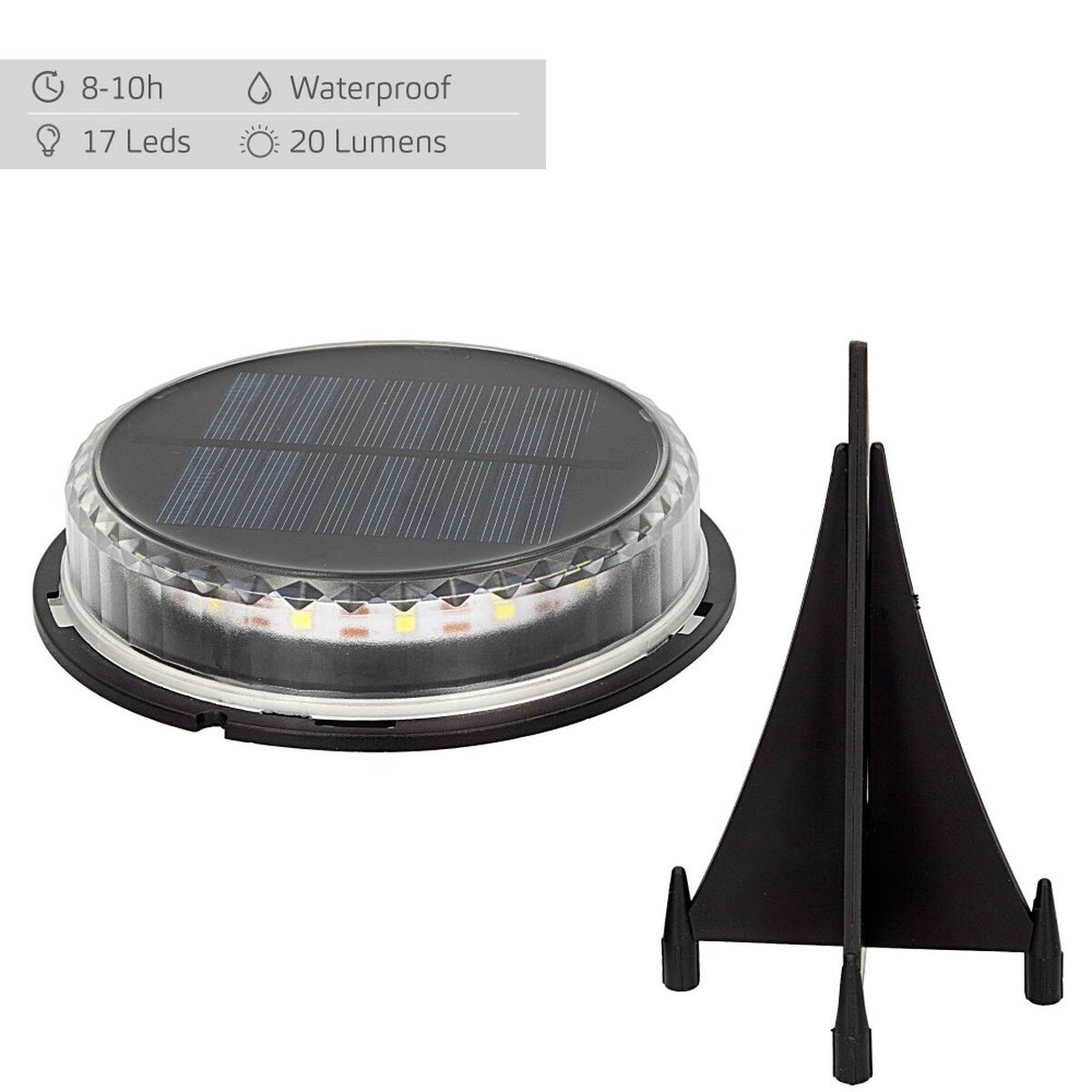 Uppsättning med solcellsstav Aktive 2 Delar Plast 12 x 13,5 x 12 cm (6 antal) - 13