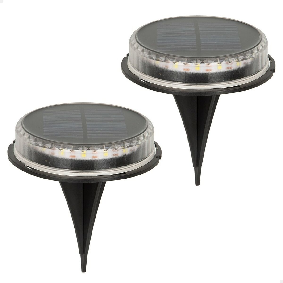 Uppsättning med solcellsstav Aktive 2 Delar Plast 12 x 13,5 x 12 cm (6 antal) - 9