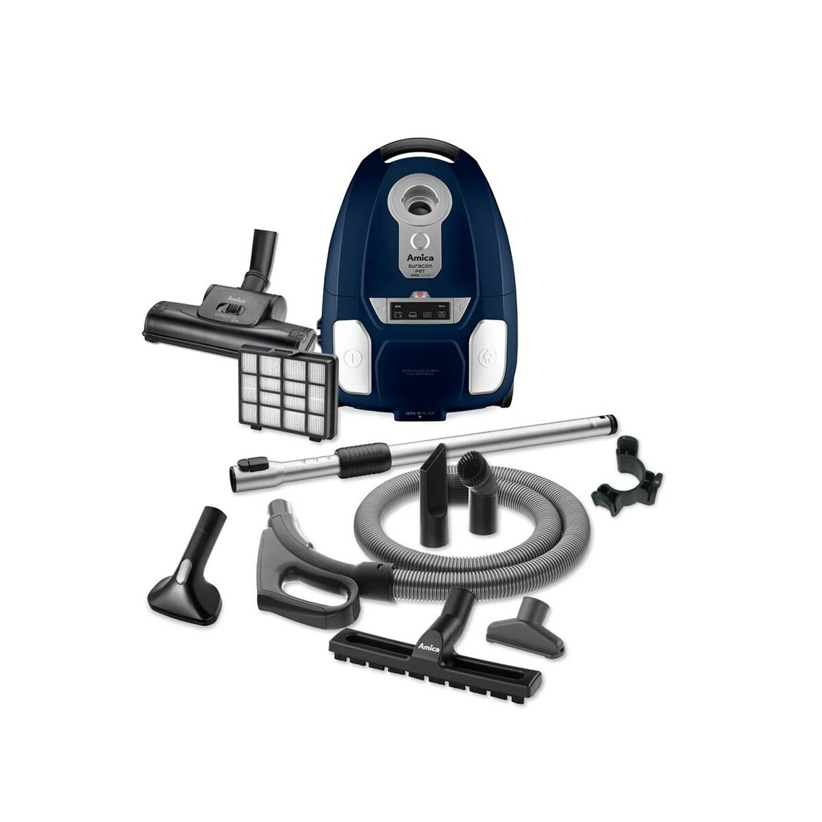 Dammsugare med Påse Amica VM 7003 Svart Silvrig Rödbrun 700 W - 4