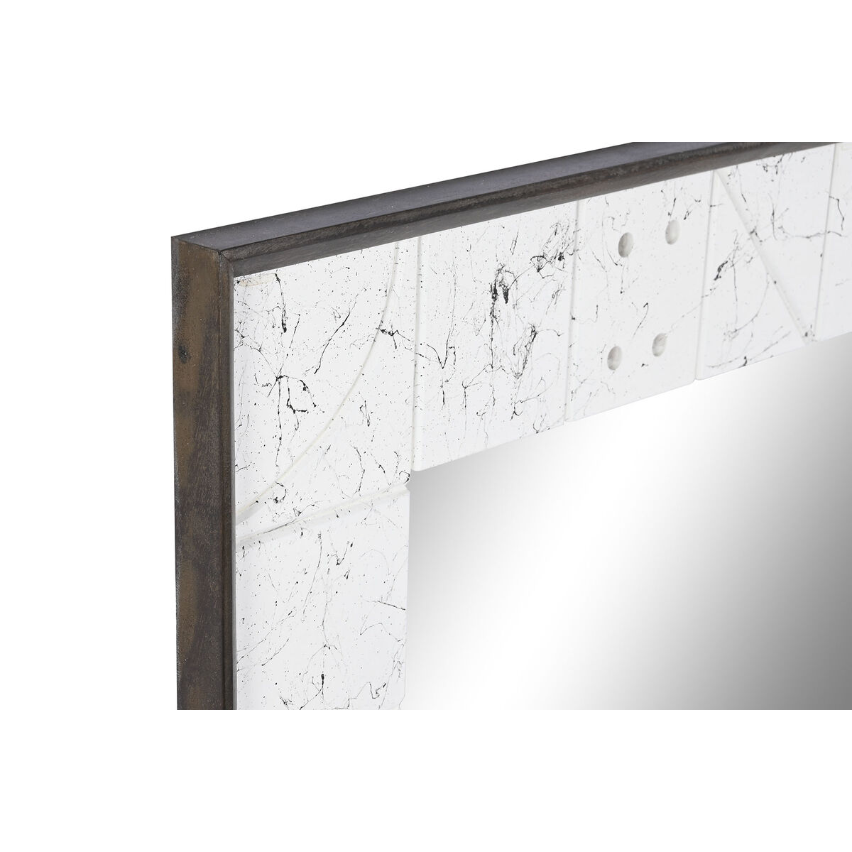 Väggspegel DKD Home Decor Vit Modern 130 x 4 x 70 cm - 5