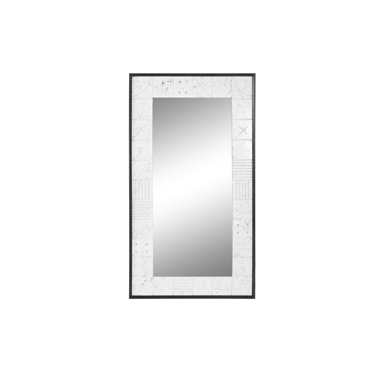 Väggspegel DKD Home Decor Vit Modern 130 x 4 x 70 cm - 4