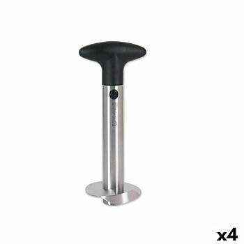 Skärare Percutti Ananas Svart Silvrig Stål 9,6 x 9,4 x 24,5 cm (4 antal)