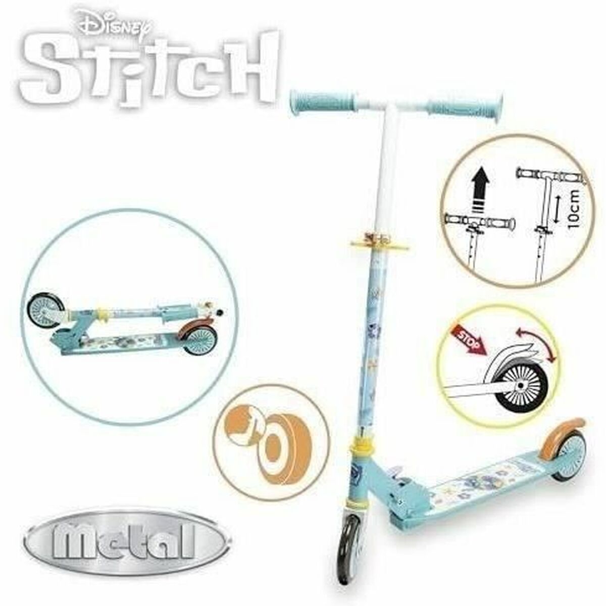 Sparkcykel Smoby Stitch 2R Blå Metall Plast - 2