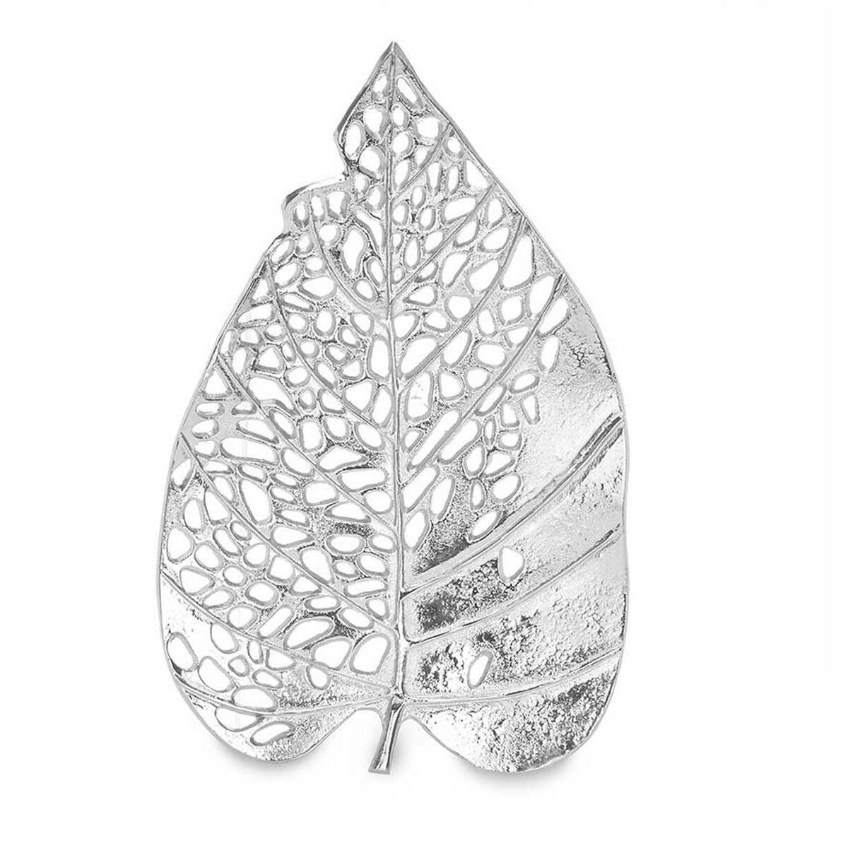 Prydnadsfigur Gift Decor Silvrig Silver Blad 40,5 x 4 x 26 cm (6 antal) - 4