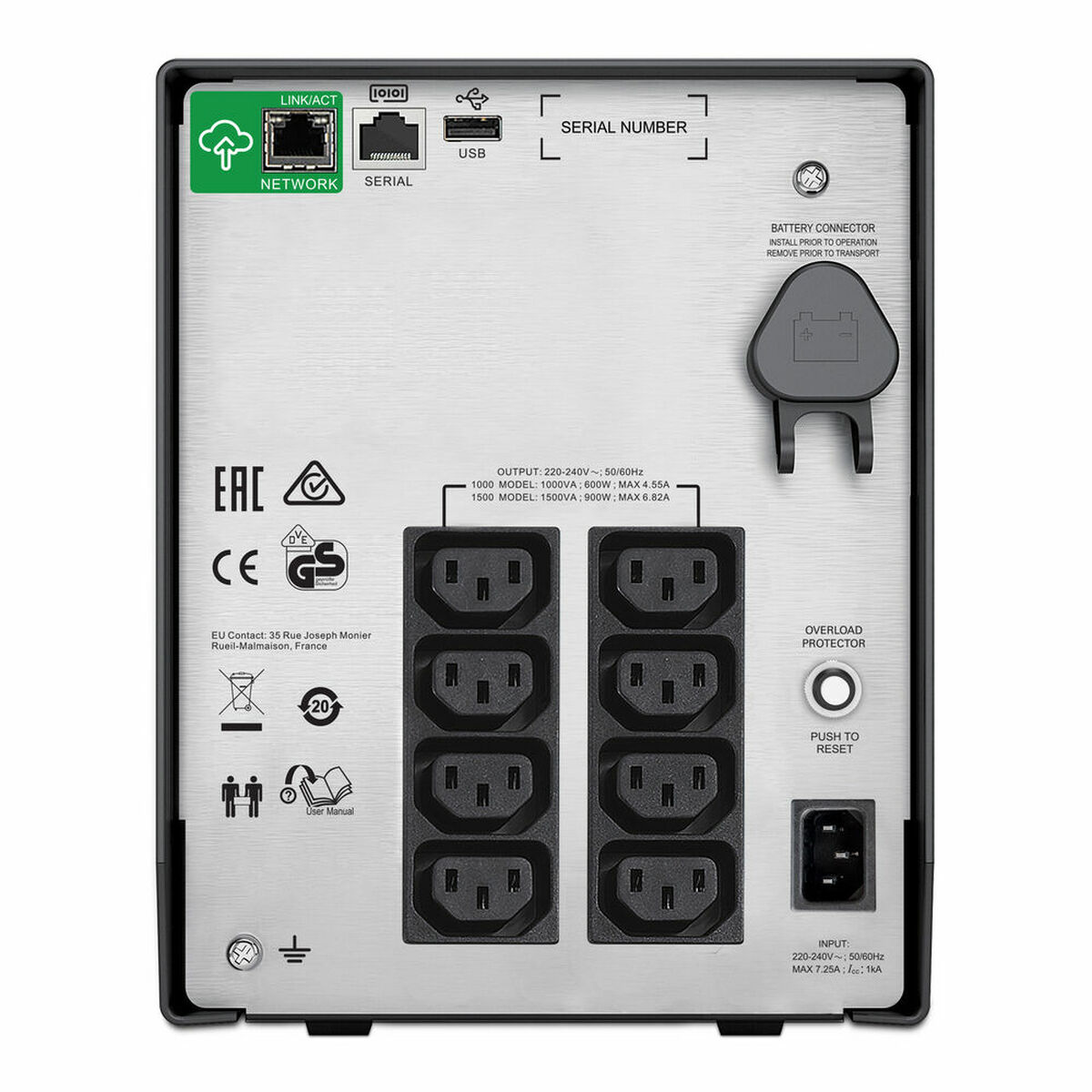 System för Avbrottsfri Strömförsörjning Interaktiv (UPS) APC SMC1500IC 900 W 1500 VA - 2