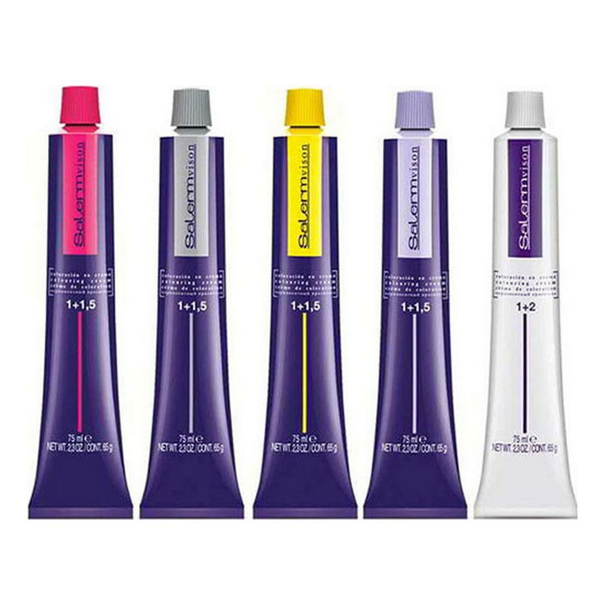 Permanent färg Salermvison Salerm Salermvison Fc8 (75 ml)