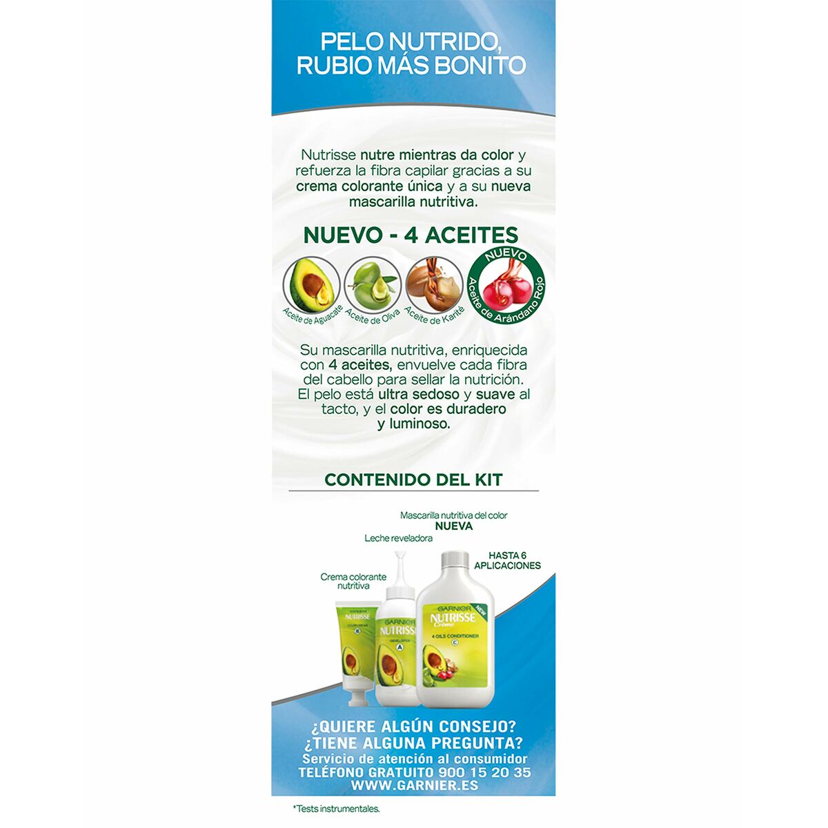 Rengörande inpackning för blont hår Garnier Nutrisse (3 antal) - 3