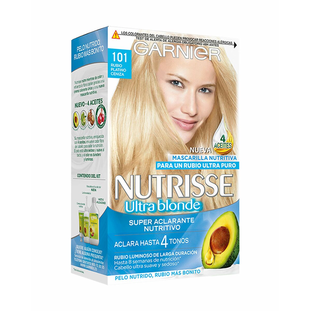 Rengörande inpackning för blont hår Garnier Nutrisse (3 antal)