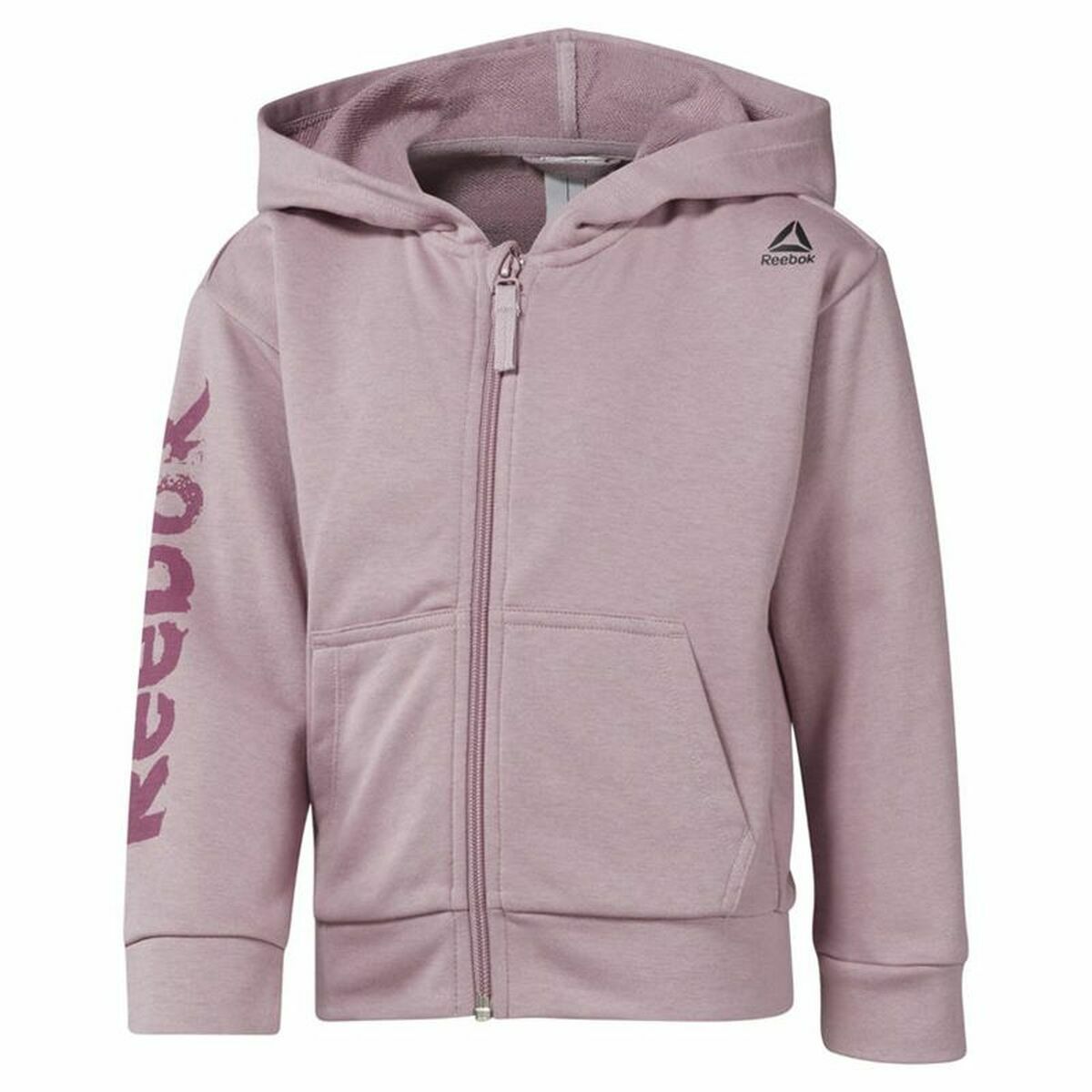 Träningsjacka Herr Reebok  Essentials Fullzip Lila Kapuschong - 3
