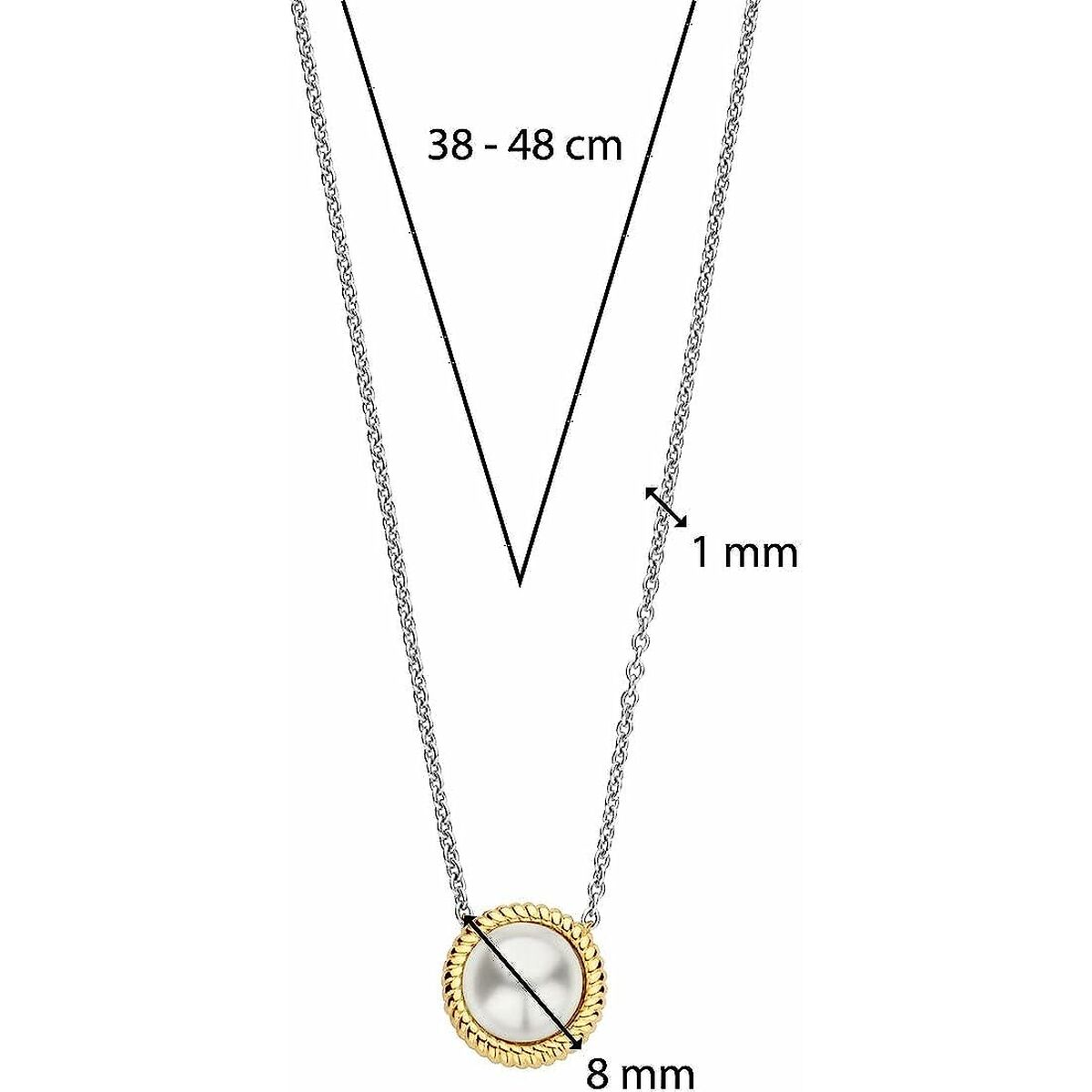 Damhalsband Ti Sento 34031YP/42 - 5
