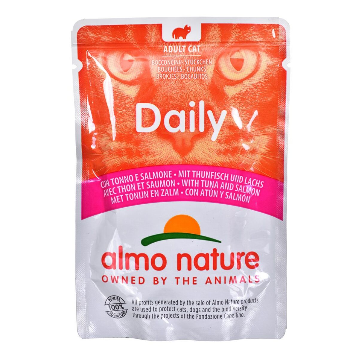 Kattmat Almo Nature Nature Daily Lax Tonfisk 70 L 70 g