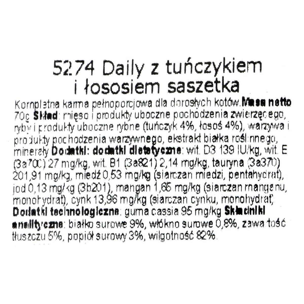 Kattmat Almo Nature Nature Daily Lax Tonfisk 70 L 70 g - 2