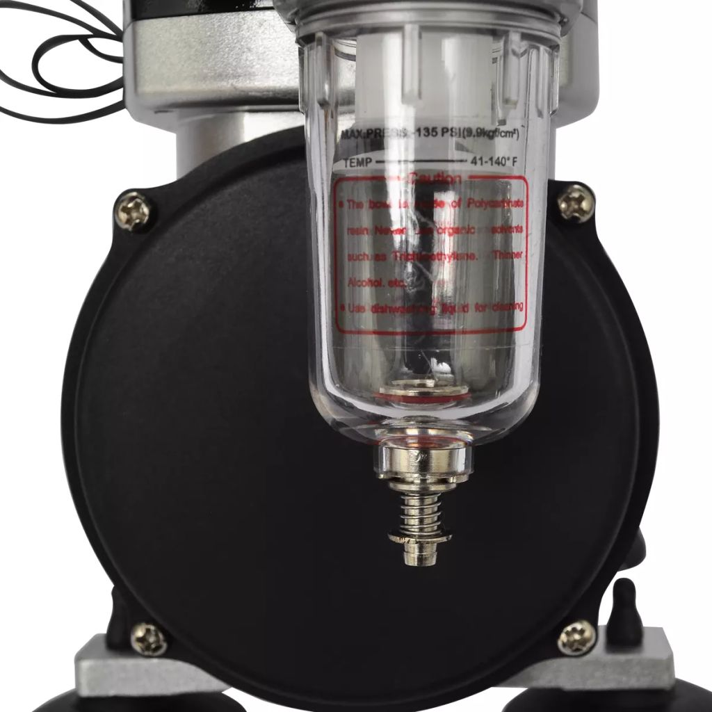 vidaXL Kompressorsats Airbrush med 2 färgsprutor - 6