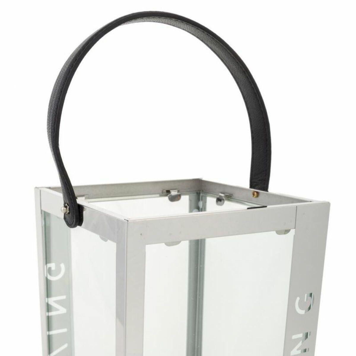 Lykta Alexandra House Living Silver Glas Rostfritt stål 18 x 30 x 18 cm - 5