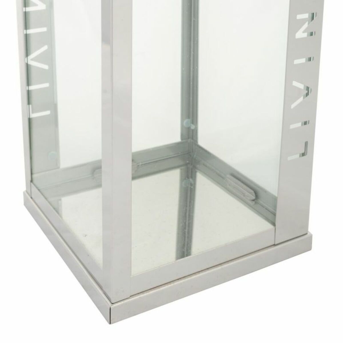 Lykta Alexandra House Living Silver Glas Rostfritt stål 18 x 30 x 18 cm - 6