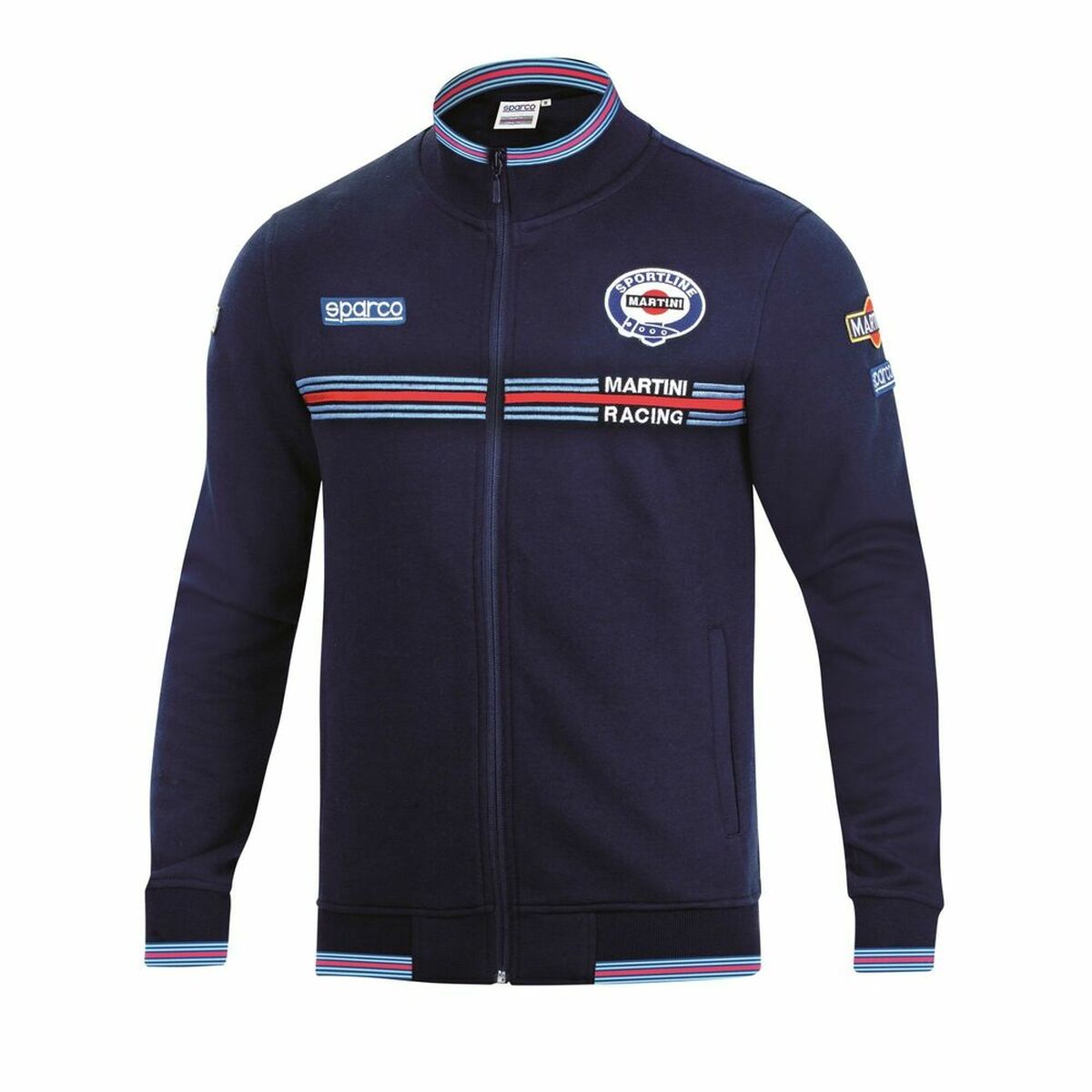 Tröja utan huva Herr Sparco MARTINI RACING Storlek L Marinblå - 2