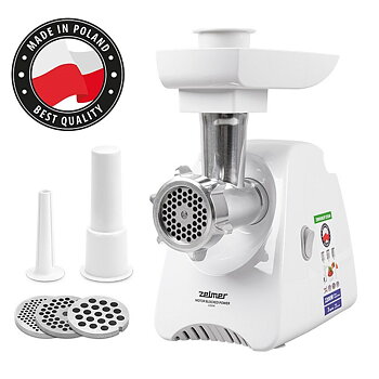 Köttkvarn Zelmer ZMM5801P Vit Silvrig Metall 2200 W