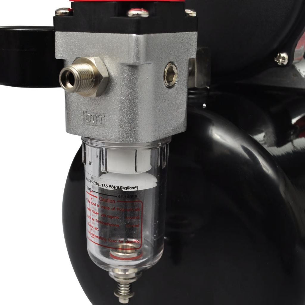 vidaXL Kompressor för airbrush inkl. 2 sprutpistoler - 6