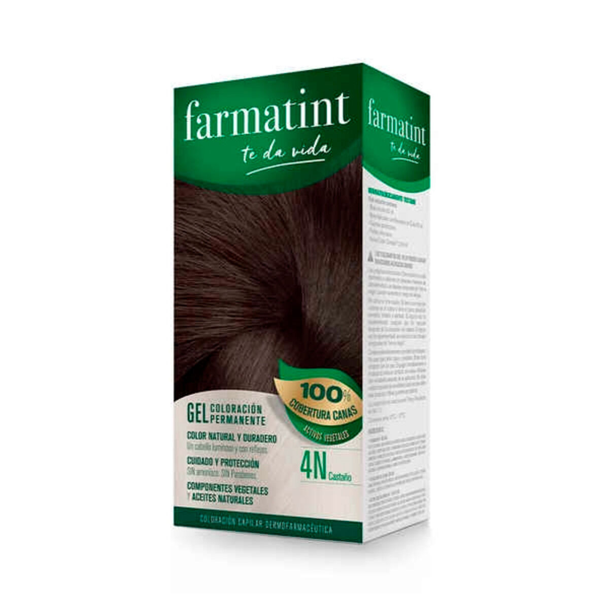 Permanent färg Farmatint 380215 Nº 4n-Castano (5 antal) - 2