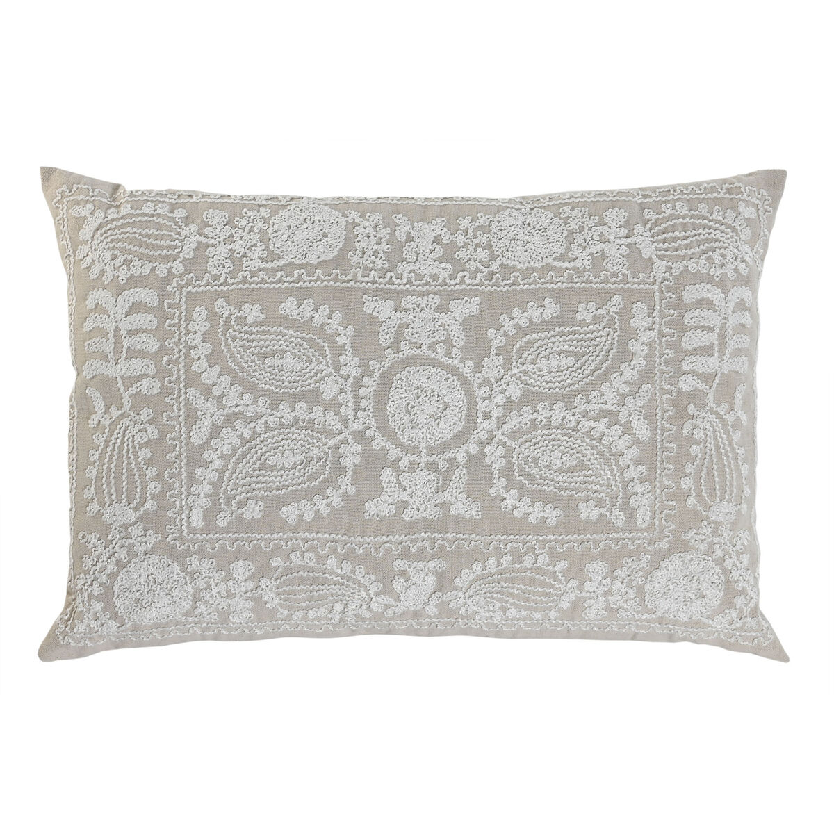 Kudde Home ESPRIT Beige Shabby Chic 60 x 40 cm