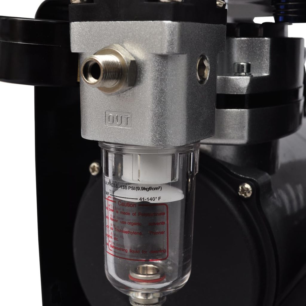 vidaXL Airbrush med kompressor och 3 färgsprutor - 6