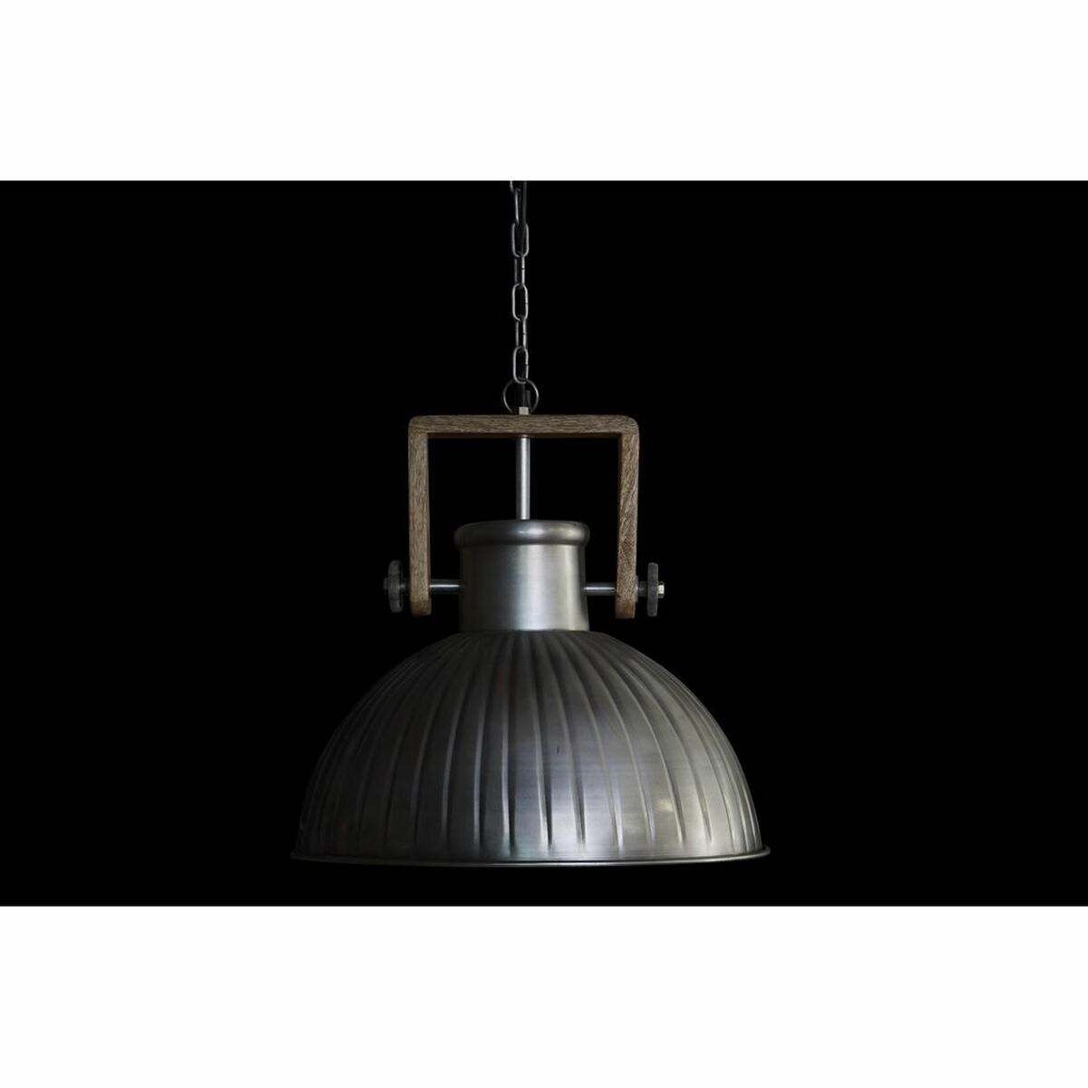 Taklampa DKD Home Decor Brun Silvrig Järn Mangoträ 50 W 41 x 41 x 40 cm - 10