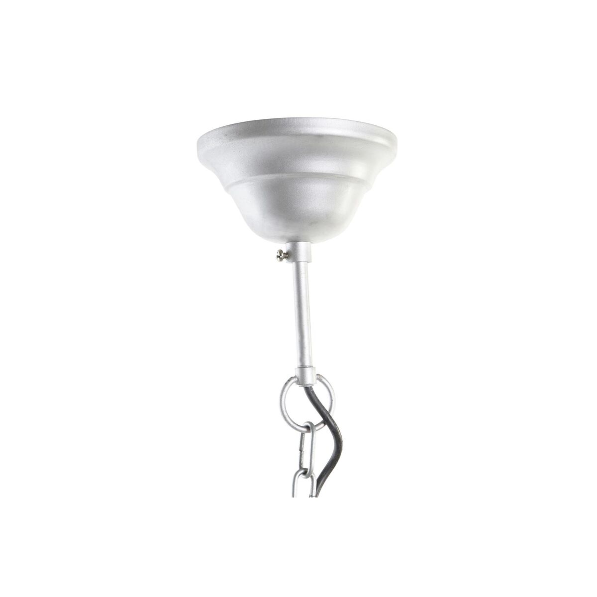 Taklampa DKD Home Decor Brun Silvrig Järn Mangoträ 50 W 41 x 41 x 40 cm - 5