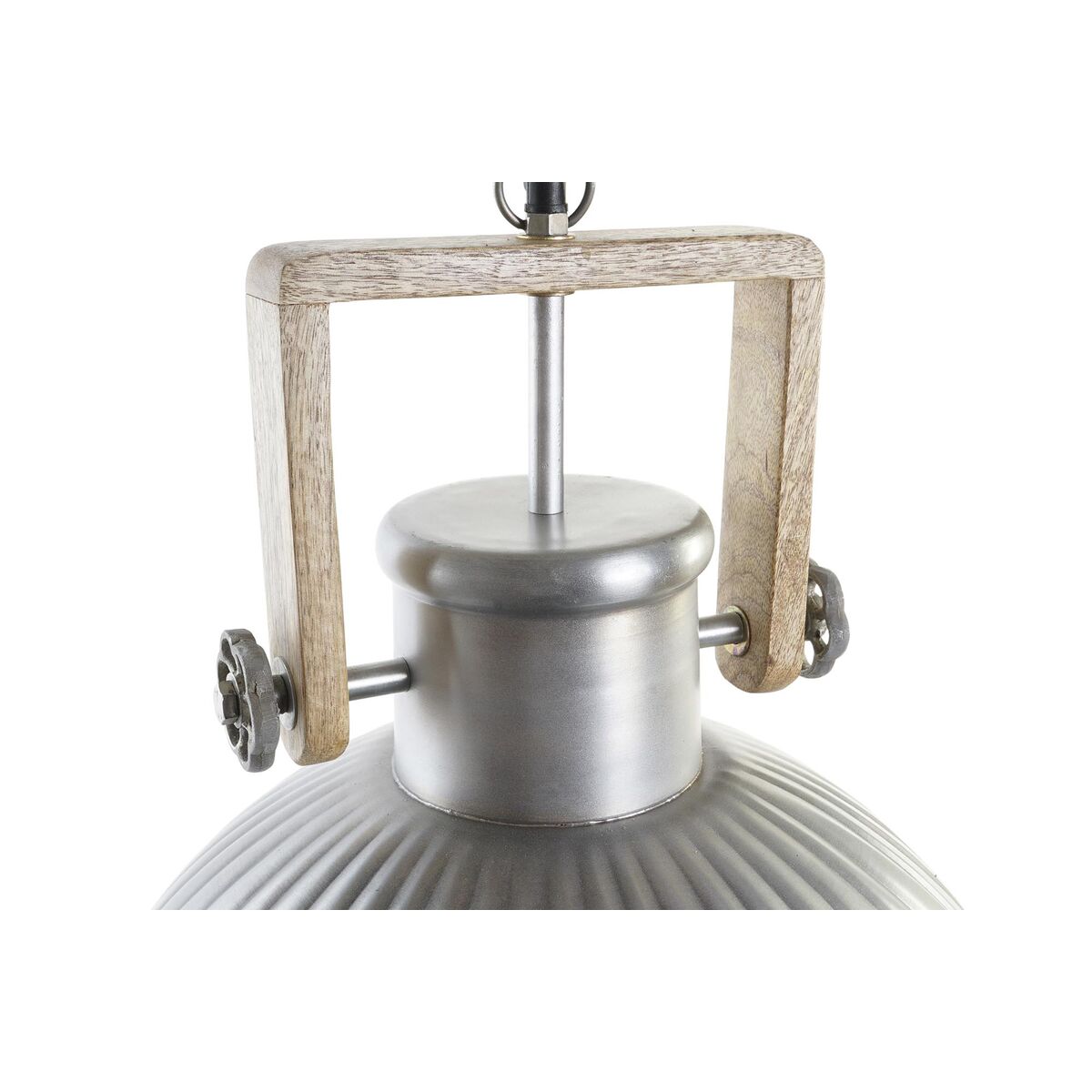Taklampa DKD Home Decor Brun Silvrig Järn Mangoträ 50 W 41 x 41 x 40 cm - 6