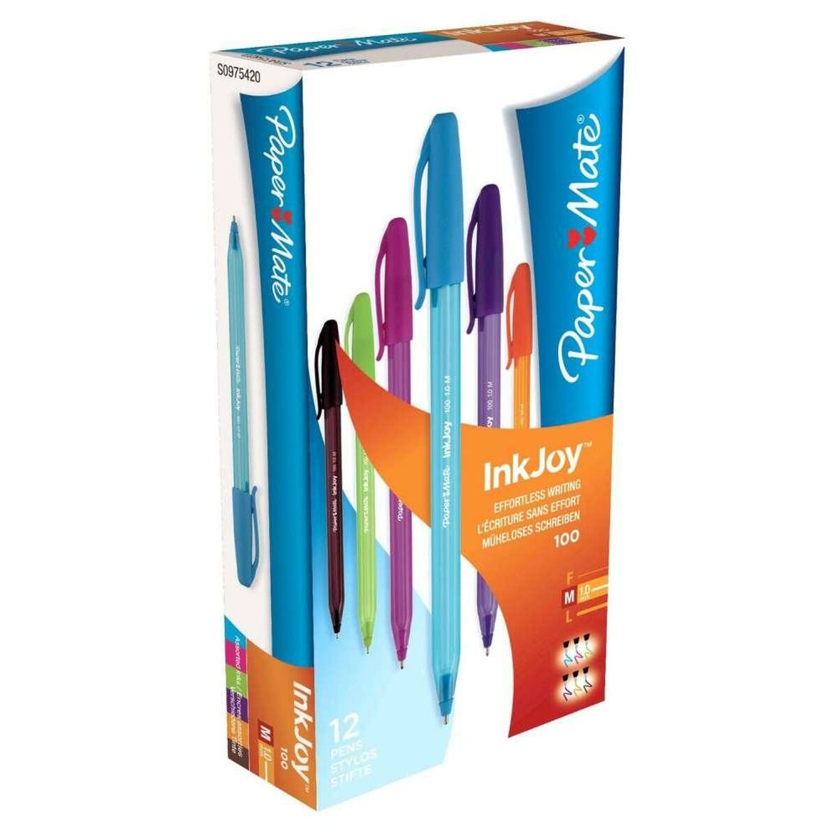Penna Paper Mate Inkjoy 12 Delar Multicolour 1 mm (12 antal) - 2
