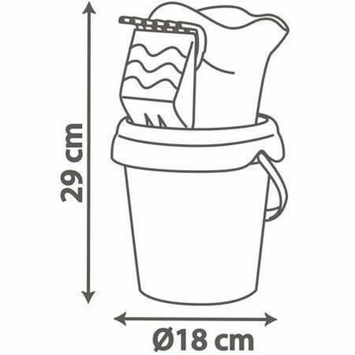 Vattenkanna Smoby Mickey Bucket MM Plast - 2