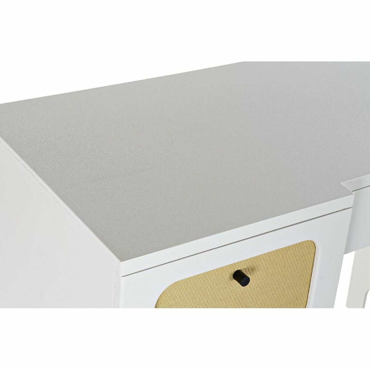 Skrivbord DKD Home Decor Gran Vit Rattan (140 x 50 x 76 cm) - 6