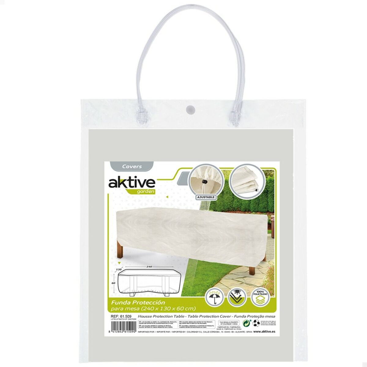 Skyddsväska Aktive Bord Polyetylen 240 x 60 x 130 cm (6 antal) - 3