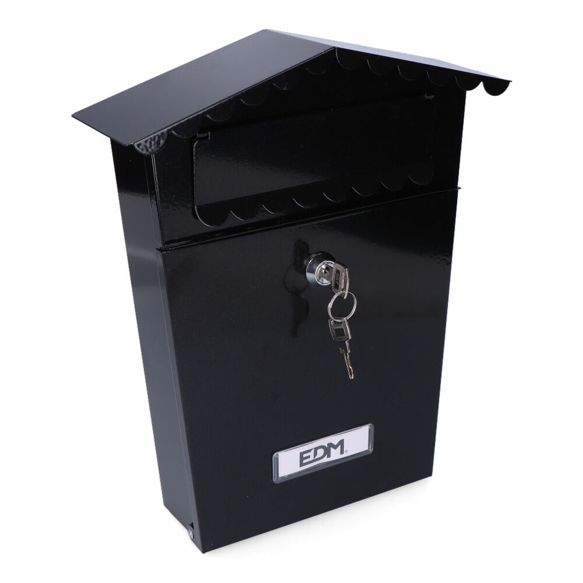 Brevlåda EDM 85805 House Svart Stål 21 x 6 x 30 cm - 5