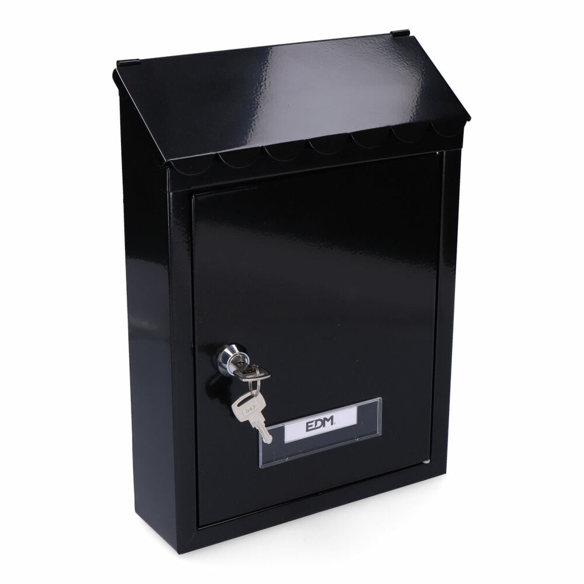 Brevlåda EDM 85806 Standard Svart Stål 21 x 6 x 30 cm - 6