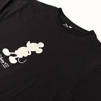 T-shirt med kortärm Herr Disney Svart