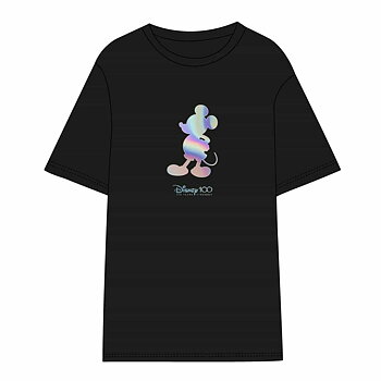 T-shirt med kortärm Herr Disney Svart