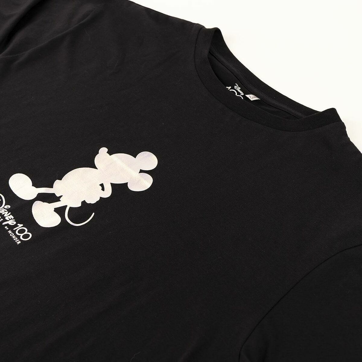 T-shirt med kortärm Herr Disney Svart - 4